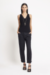 blusa bouclê decote v
