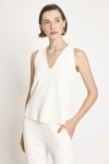 blusa bouclê decote v