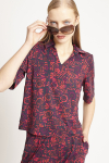 blusa jersey festival quadradinha com gola