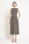 vestido jersey est panton ombro drapeado