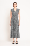 vestido jersey est camuflagem lastéx cintura