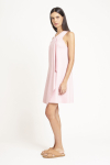 vestido malha dupla leve curto