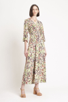 vestido jersey estampa bloom lastex