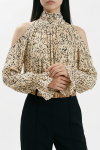 blusa jersey estampa barroco ampla