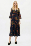 vestido jersey est ornamental ombros amostra