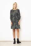 vestido jersey est zigue curto com mangas