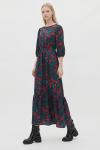 vestido seda estampa ventania