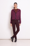 Calça Legging Bouclê Com Faixa Lateral