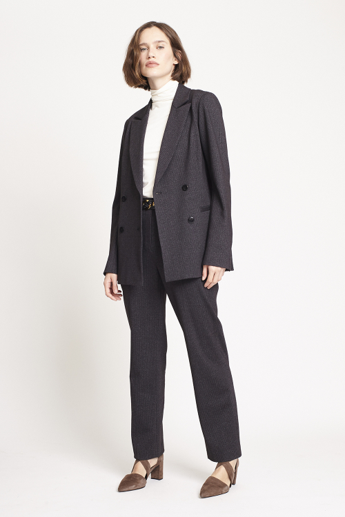 Blazer Malha Filetes