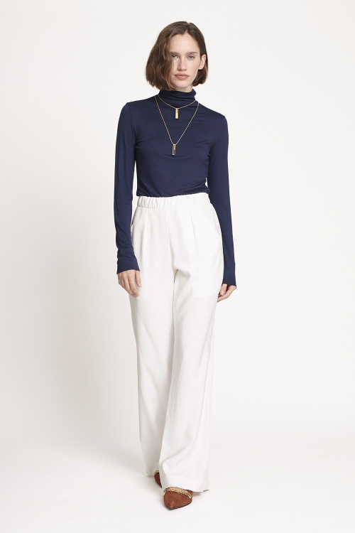 blusa viscose manga luva