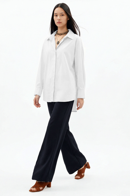 Camisa Tricoline Ampla