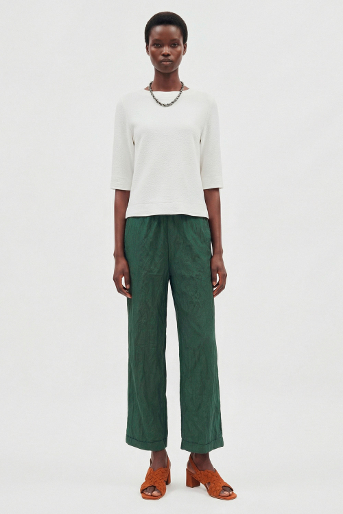 Blusa Bouclê Zíper Costas