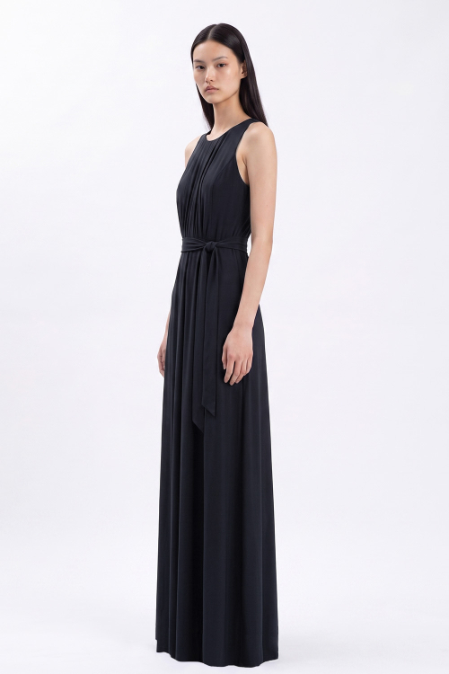 Vestido Jersey Liso Longo