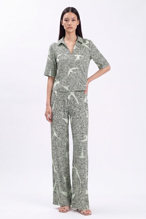 Blusa Jersey Est Andorinha Com Gola
