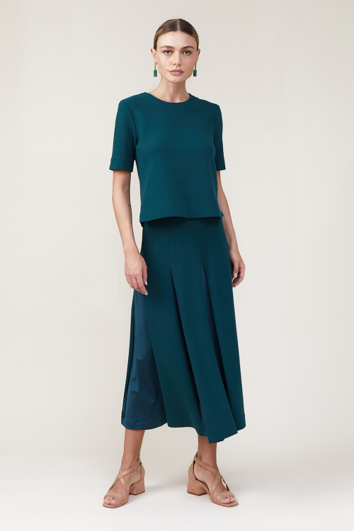 saia boucle c/ detalhe new jersey