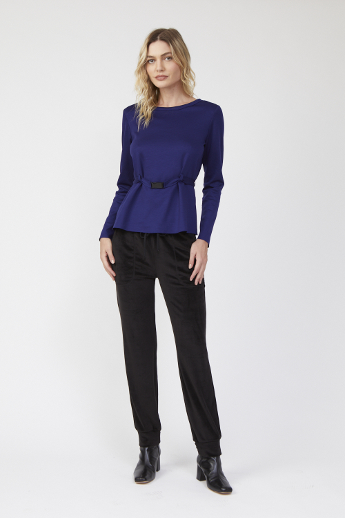 blusa duplo leve canaleta cintura