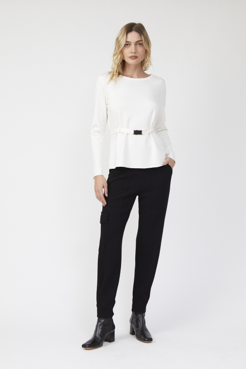 blusa duplo leve canaleta cintura