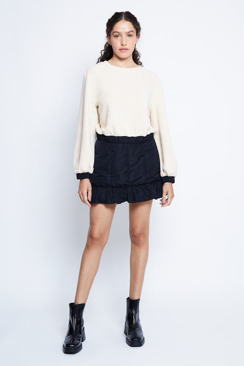 blusa pelinhos  manga longa