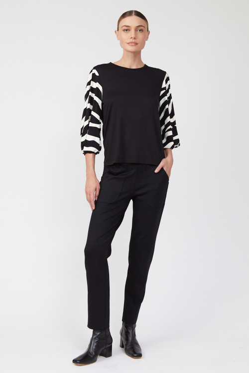 blusa algodão pima silk zebra