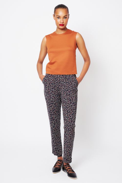 blusa duplo leve decote V costas