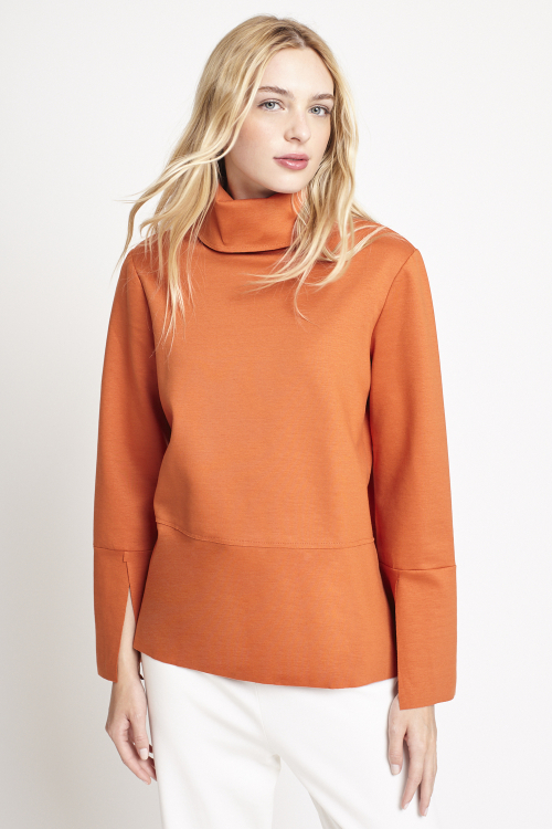 blusa duplo leve detalhe na manga