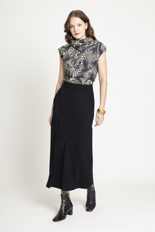 blusa jersey art deco
