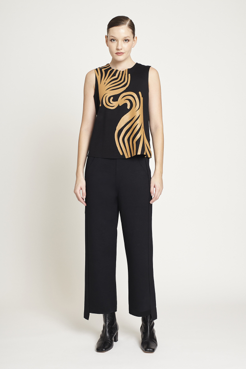 blusa duplo leve silk art deco