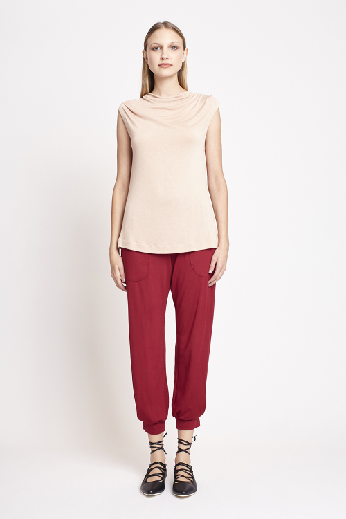 blusa malha tricô degagé