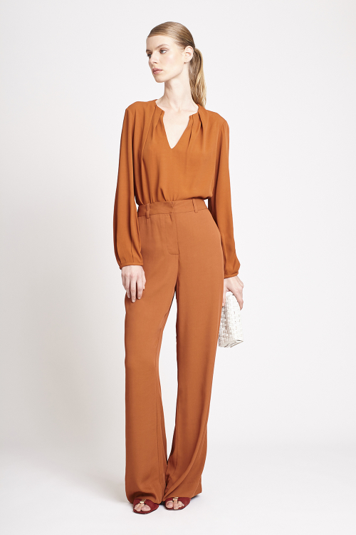 calça crepe reta