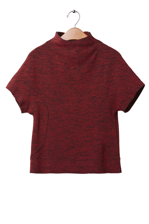 blusa bouclê mescla recortes