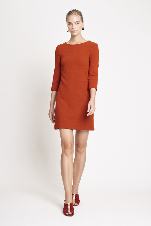 vestido bouclê