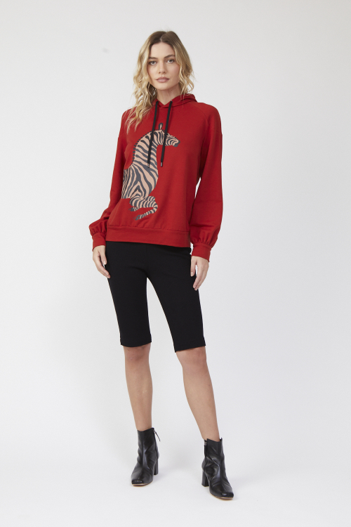 blusa moletom silk zebra