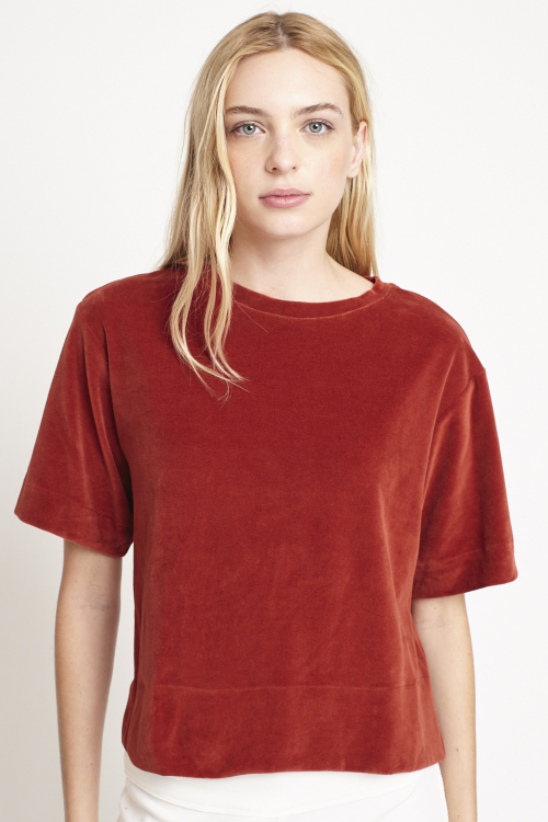 blusa plush  cropped