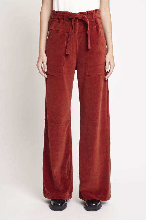 calça plush pantalona