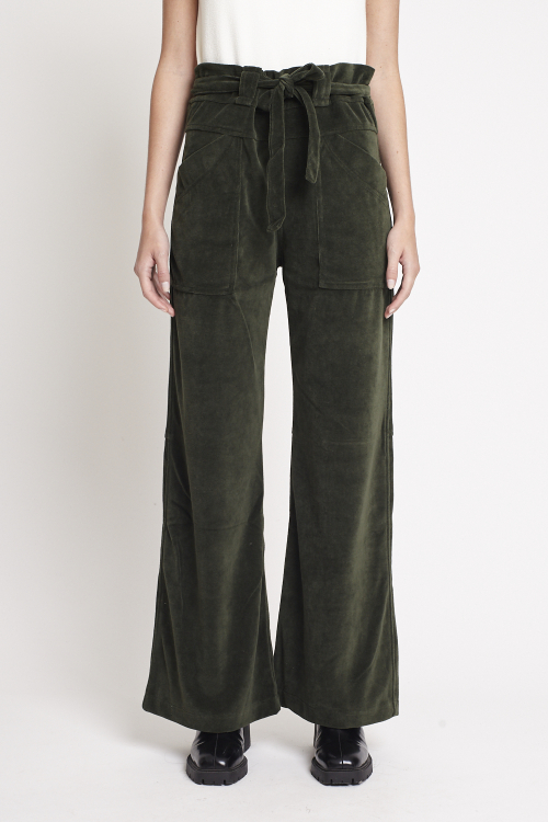 calça plush pantalona