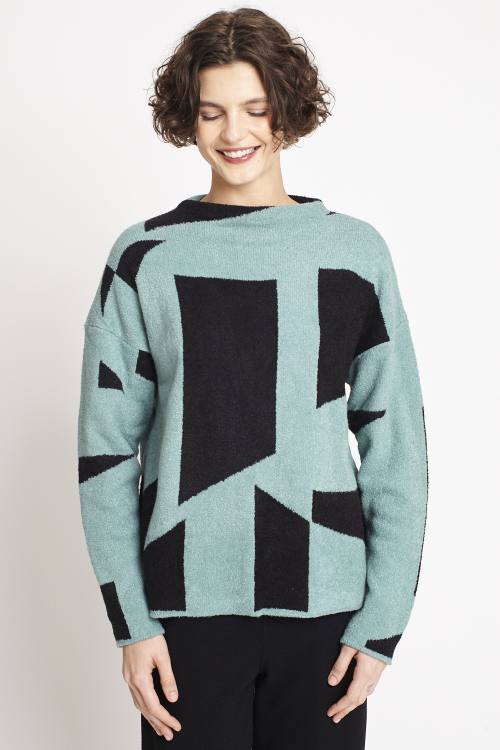 blusa tricô manga longa