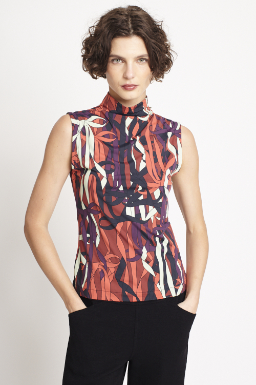blusa jersey estampa laços