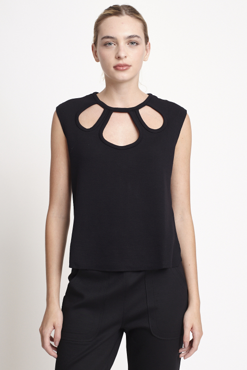 blusa malha dupla bouclê