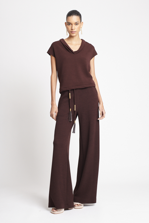 blusa bouclê gola