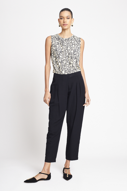 blusa jersey estampa arabescos