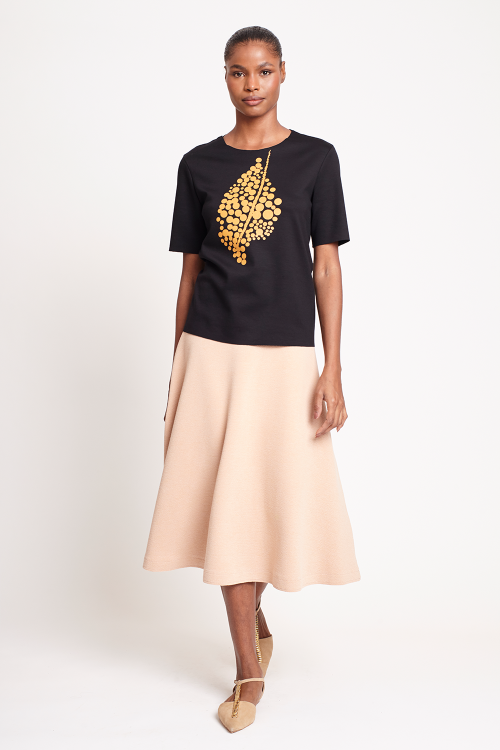 blusa duplo leve silk pontilhismo