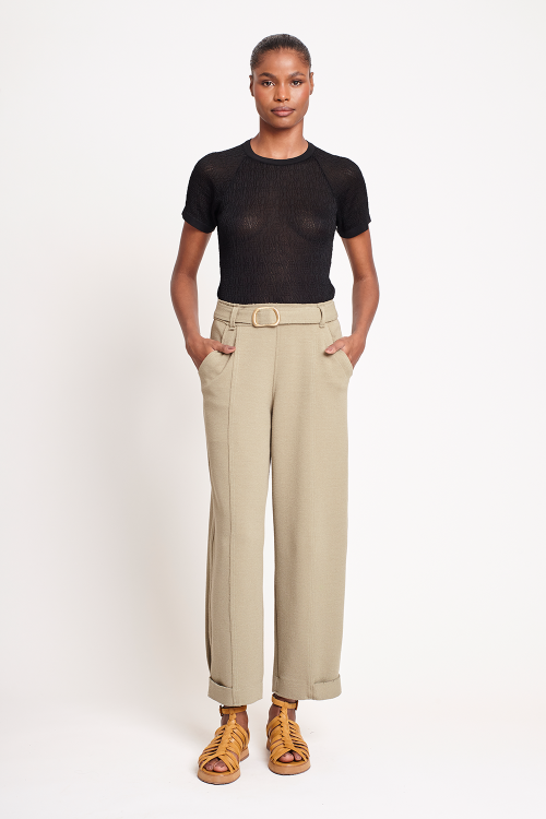 calça malha dupla bouclê