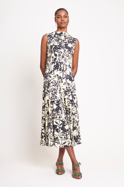 vestido jersey flor do campo