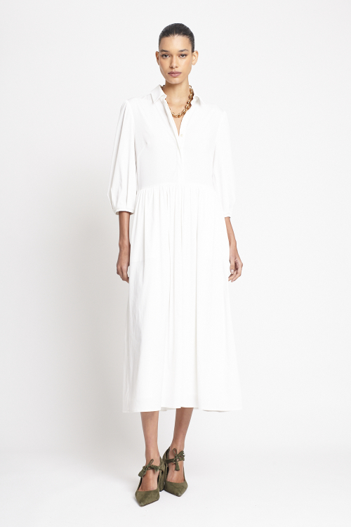 vestido tricoline