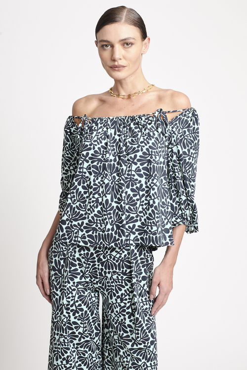 blusa jersey ombro a ombro paisagem