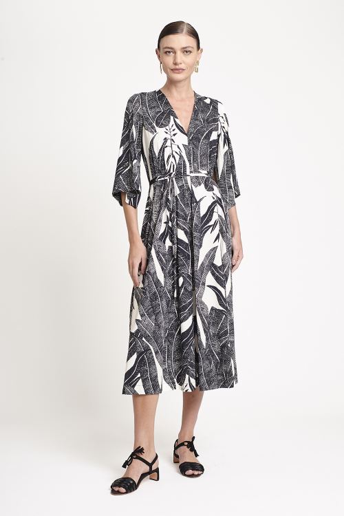 vestido jersey est suculentas manga kimono