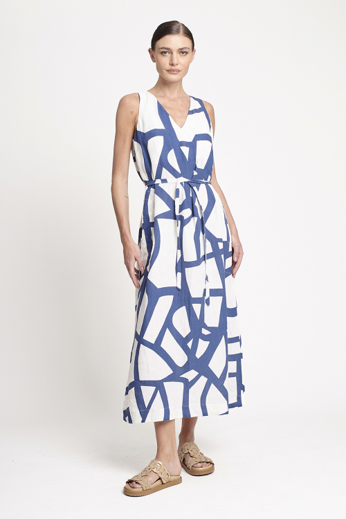 vestido linho est fronteira nadador