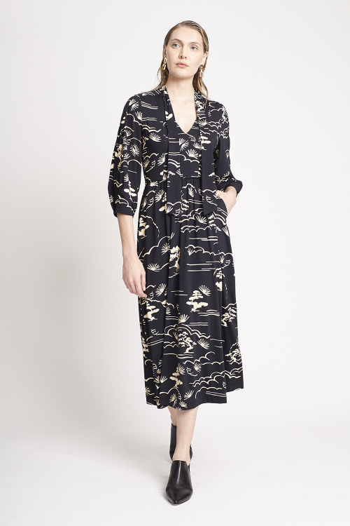 vestido jersey est jd do oriente dec cruzado