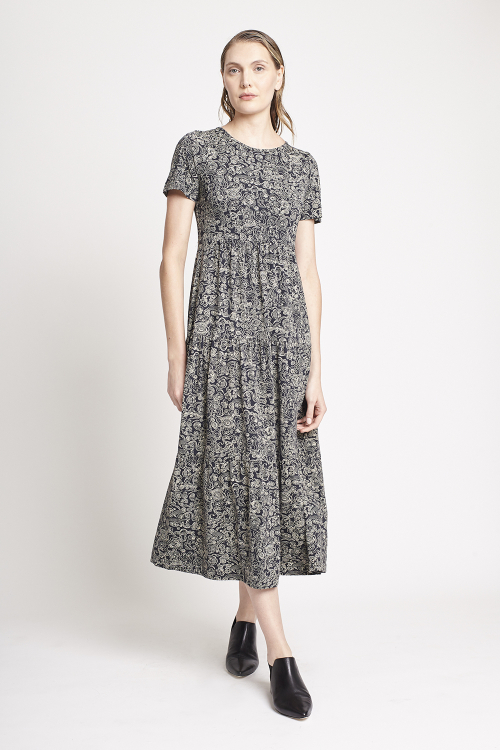 vestido jersey estampa nuvens