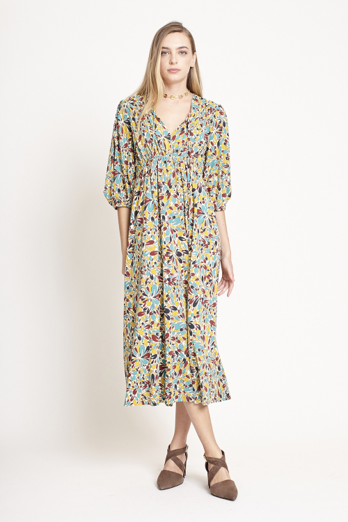 vestido jersey estampa alegria